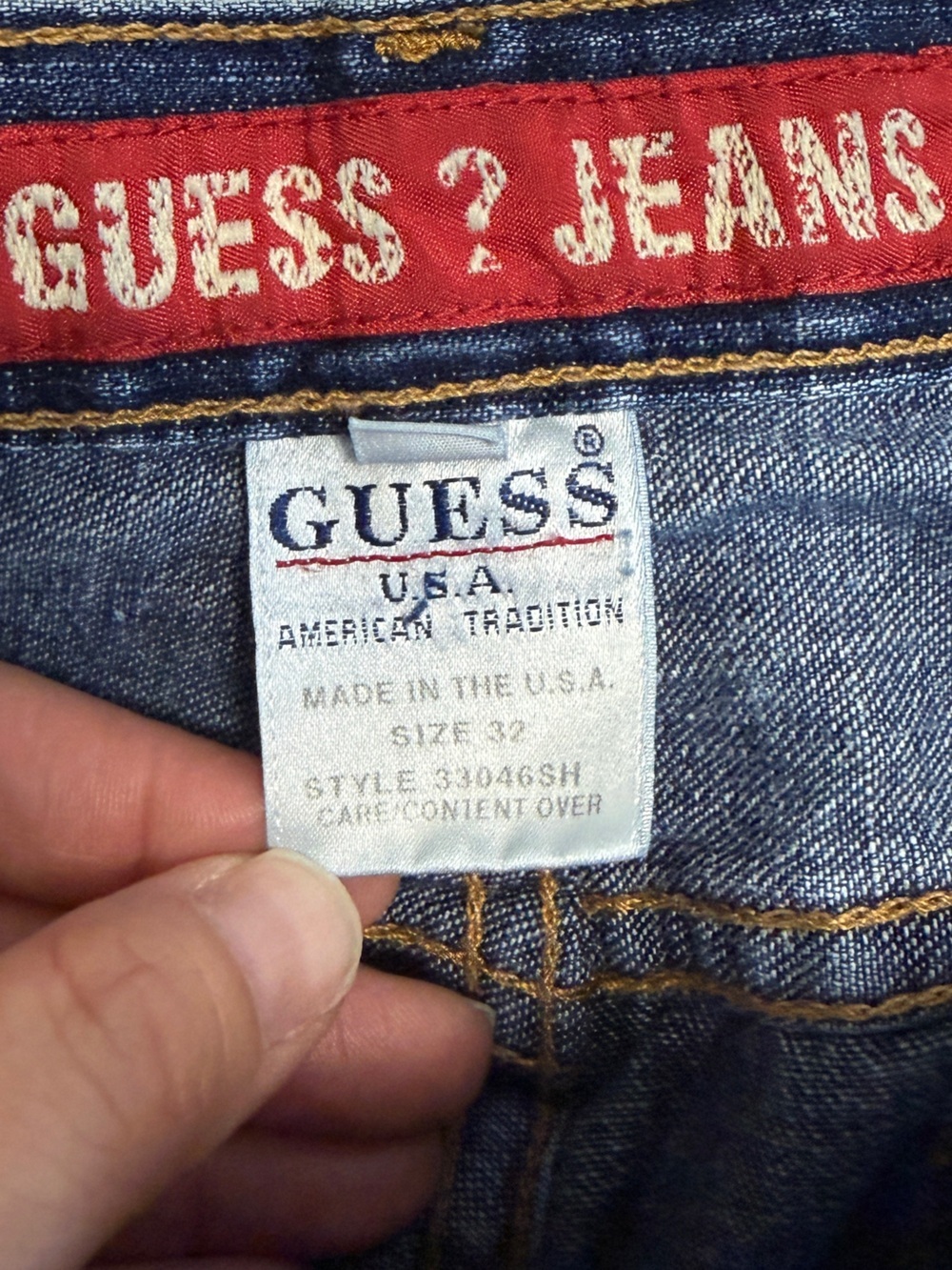 GUESS?: Women's Vintage Jeans, Classic Straight Blue Denim Size 32 - Picture 4 of 11